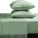 SONORO KATE Bed Sheet Set Super Soft Microfiber 1800 Thread Count Luxury Egyptian Sheets 16-Inch Deep PocketWrinkle and Hypoallergenic-4 Piece (Sage, Queen)