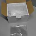 KYODOLED Clear Donation Box for Fundraising with Lock & Sign Holder, Multi-Use Voting and Raffle Box, Tip Jar, Secure Storage, Durable Plastic, 6.2'' x 4.6'' x 4.0'' (Clear-PS-1P)