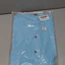 Guayabera Shirts for Men Long Sleeve Linen Shirts for Men White Casual Button Down Shirt Men in Beach Summer (2XL, Blue)