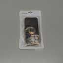 Dinick Designed for iPhone 14 Pro Case with Ring Holder Soft TPU Bumper Glitter Plated Slim Cover for Women Men Finger Stand for iPhone 14 Pro Case Black and Gold