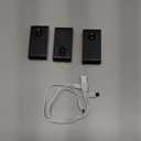 WILLED Rechargeable Night Light, Wireless Stair Lights Indoor, Warm White Motion Sensor Light Indoor, Stick-Anywhere, Battery Powered Night Light for Hallway, Stairway, Bathroom, Bedroom, 3 Pack (Black)