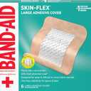 Band-Aid Brand Skin-Flex Adhesive Flexible Wound Covers for First Aid Wound Care of Minor Cuts, Scrapes & Burns, with a Comfortable Feeling, Moving Like a Second Skin, Sterile, Large, 6 ct