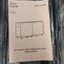 8ft Firewood Rack Outdoor with Cover, Heavy Duty Wood Racks Outdoor for Firewood, Indoor Firewood Storage Log Rack with Cover Wood Holder Set Black