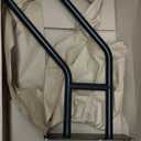 Handrails for Outdoor Steps, Sturdy Wall Mount Handrail for 1-3 Steps, 28.7" Stainless Steel Railing for Outdoor & Indoor, Garage, Porch, Yard and Garden Stairway,Black