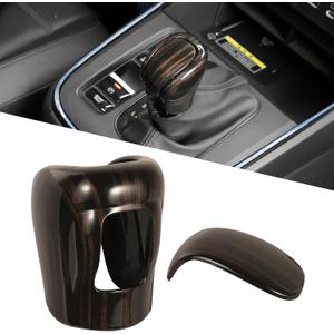 Gear Shift Cover for Honda CRV 2023 2024 2025 Honda Civic 2022 Accord 10th Gen 2018 2019 2020 2021 2022 Gear Shift Knob Covers Auto Accessories (Wood Color)