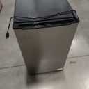 Maine Upright Freezer 3.6 Cu.Ft Mini Freezer with Reversible Stainless Steel Door Freestanding Compact Freezer with 3 Adjustable Thermostat, Small Freezer for Apartment Dorm (Silver)