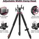 Trakiom Clamping Tripod Rest with Sturdy Aluminum Frame, Lightweight, Provides Stability, Adjustable Legs, and Hands-Free Operation for Outdoors