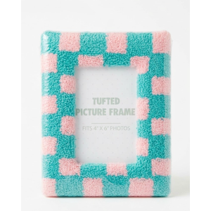 Tufted Picture Frame Fits 4"x6" Photos