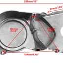 PRO BAT Silver Left Engine Stator Cover | for 50cc 70cc 90cc 110cc 125cc Chinese Dirt Pit Bike CRF50 XR50 SSR Apollo Taotao Coolster Roketa YX