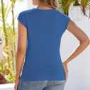 CiCiBird Women Summer Cap Sleeve Sweaters Knit Sleeveless Pullover Tank Tops 2024 Casual Trendy Clothes Dark Blue XL (Blue)