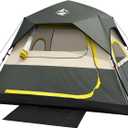 Tent 4 Person Tents for Camping - Instant Cabin Tent Setup in 50 Seconds with Rainfly & Windproof, Portable Pop Up Tents with Carry Bag for Family Outdoor Camping & Hiking