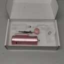 Hiseeyo Airbrush, Upgraded Airbrush Kit with Compressor&rRechargeable Portable Cordless Air Brush Nail Machine, Airbrush Gun Set for Nail Art, Cake Decor, Makeup, Barber, Model Painting (Stlye-Pink)