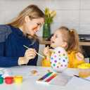 BESTOYARD 2Pcs 8-Inch White Craft Foam Eggs for DIY Polystyrene Decorations, Painting, School Projects, and Festival Crafts (7.87 x 5.11 x 5.11 inch)