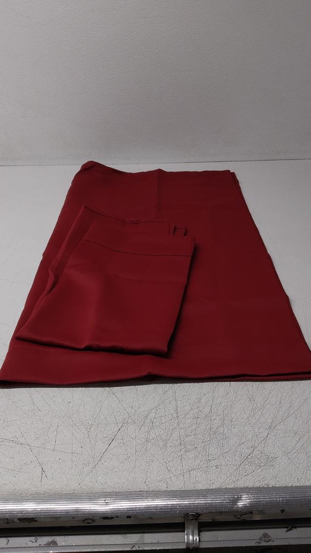 Red Blackout Curtain Tiers for Kids Room - Home Decorations Short Curtains for Small Windows (42 by 36 Inch,2 Panels), No Brand