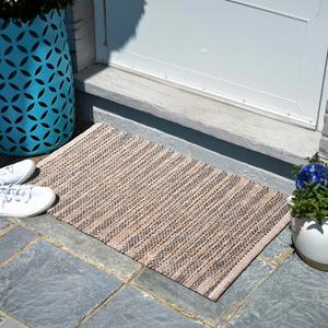 Hausattire Jute Woven Area Rug 2'x3' - Blue, Small Boho Farmhouse Rugs for Living Room, Bedroom, Kitchen, Entryway Front Door Mat | Outdoor Indoor Rustic Throw Bathroom Rugs - 24x36 Inch