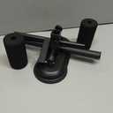 Double Suction Cup Type Third Gear Height Adjustment Fitness Sit Up Auxiliary Equipment Abdominal Trainer Abdominal Curl Device Home Indoor Sport Fitness Equipment Reduce Waist and Abdomen (Black)