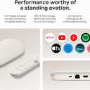Google TV Streamer 4K - Fast Streaming Entertainment on Your TV with Voice Search Remote - Watch Movies, Shows, Live TV, and Netflix in 4K HDR - Smart Home Control - 32 GB of Storage - Porcelain