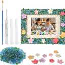 DIY Mosaic Picture Frame Craft Kit for Kids - Creative Arts & Crafts Glass Pebbles Activity for Girls & Boys, Decorate Your Own Photo Frame, Perfect Birthday & Christmas Gift for Kids Ages 6-12