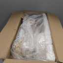 Moewrista Modern Cat Tree with Hammock 48.5 Inches Cat Tower with Scratching Post,Featuring Real Wood Post,Large Rattan Basket, Spacious Flower Perch and Condo for Indoor Cat Large Adults-Beige