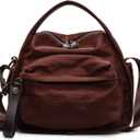 Nylon CrossBody Bag for Women Large Capacity Purse Lightweight Shoulder Handbag Casual Outdoor Commute Hobo Bags (Coffee)