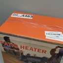 Outdoor Heater for Patio - 1500W Electric Greenhouse Heater, Portable Electric Space Heating with Overheat Protection, PTC Ceramic 3 Modes Patio Heating for Garage, Greenhouse, Outdoor Use