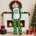 Matching Christmas Pajamas for Family Sets Holiday Jammies Sleepwear Christmas Pjs for Women Men Couples (White)