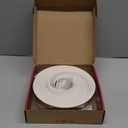 Garage Door Seal Top and Sides, 34FT Rubber Seal Strip Weather Stripping Replacement Soft and Hard Composite, Weatherproofing Garage Door Seals with Installation Nails and Caps, White