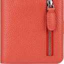 FUNTOR Small Wallets for Women, Ladies Small Compact Bifold Pocket RFID Blocking Genuine Leather Wallet for Women