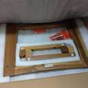 21" Standard Teak Shower Bench with Shelf & Handle - Waterproof, Non-Slip Bath Stool, 300 lbs Capacity - Fits Standard Tubs/Showers & Outdoor Use (Patented) (21"W x 13" Dx 18"H)