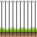 AHRLHR 10 Pack String Light Poles, Outdoor String Light Pole 10 ft Forked Metal Light Pole with Adjustable Outdoor Light Stand, Deck, Backyard, Garden, Wedding, Rustproof and Sturdy with Hooks.