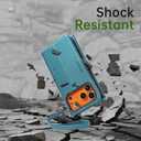 FLIPALM Wallet Case for iPhone 17 Series with Wrist Strap - PU Leather Folio Flip with Credit Card Holder & Kickstand, Protective Cover (Green, for iPhone 17 Pro Max)