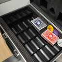 1000 Piece Poker Chip Set with 11.5g Heavyweight Composite Chips and Aluminum Case for Texas Holdem Blackjack Gambling Tournaments Includes Denominations Playing Cards and Dealer Buttons