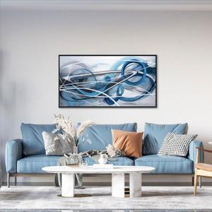 YDYSUNE Large Abstract Wall Art Blue Canvas Wall Decor Paintings Abstract Artwork for Living Room Pictures for Bedroom Decor Office Home Decoration Artwork for Walls 2040IN