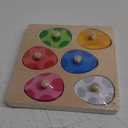 Easter Wooden Knob & Pegged Puzzles Montessori Toys for Toddlers Kids Boys Girls Easter Basket Stuffers