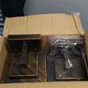 2-Pack Outdoor Wall Lights Fixture, Exterior Waterproof Outdoor Wall Sconces Lantern with Crystal Bubble Glass, Modern Brown Outside Lighting for Porch, House, Patio, Front Door