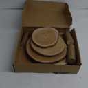 Wooden 4 Tier Rustic Cupcake Stand, Great for Wedding Cake Wood Display Tiered Centerpiece, Dessert Tower for Parties & Events