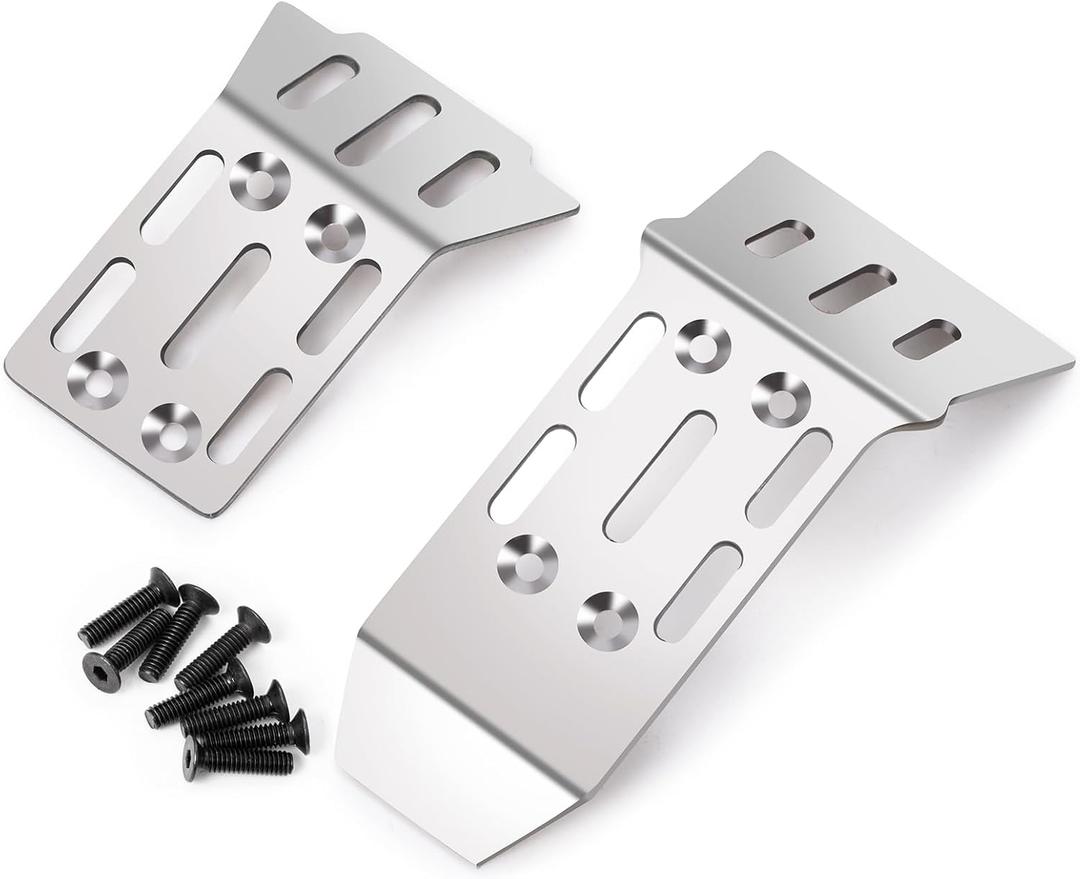 Stainless Steel RC Chassis Guard Skid Plate Axle Protector for 1/18 Arrma Granite Grom Typhon Grom Mega 380 Upgrade Parts