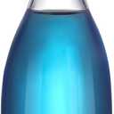 Bedside Water Carafe Set with Tumbler Glass Set for Bathroom Mouth Washer Dispenser Mouth Wash Containers Decanter with Cup Glass Pitcher Bottle Container, Nightstand or Kitchen, 600 ml (1)