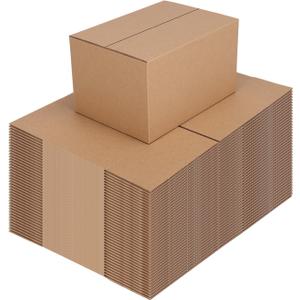 7x5x4 Shipping Boxes Set of 40, Brown Kraft Corrugated Cardboard Boxes Mailers for Small Bussiness Packaging