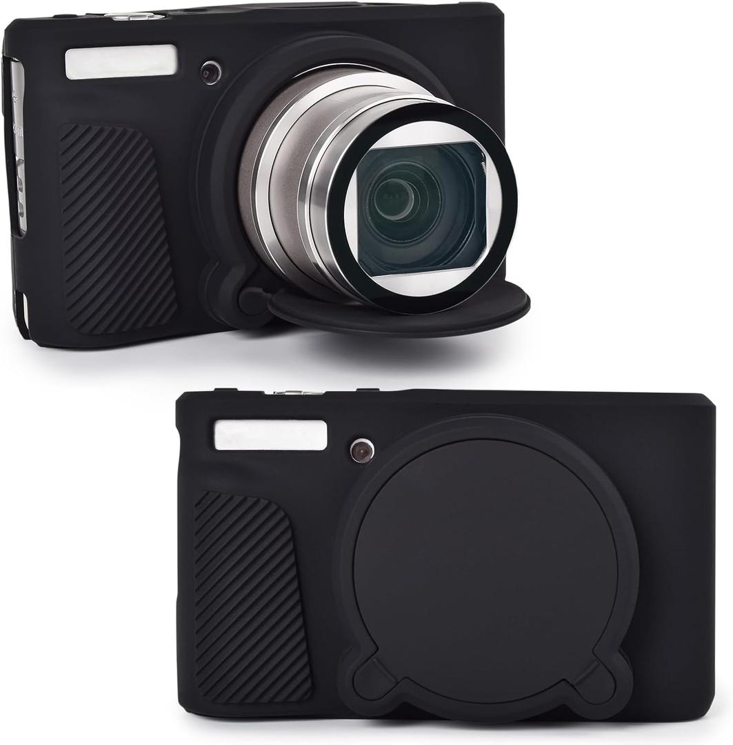 Rieibi SX740 Camera Case,Silicone Case for Canon powershot SX740/SX730 Camera,Silicone Protective Cover Compatible with Canon SX730/SX740 HS Digital Camera - Black