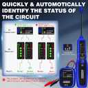 Automotive Wire Tracer Electrical Open & Short Finder Circuit Tester Wire Breaker Finder Fault Probe Kit Cable Toner Wire Tracker Continuity Test for DC 6-42V
