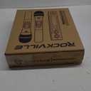 Rockville RWM1203VH Dual Wireless Handheld Microphone System, 2 Mics, VHF Long Range, Clear Sound, Digital Display, for Karaoke, Stage, Church, Live Events