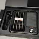 Wireless Meat Thermometer with 4 Probes, INKBIRD WiFi Meat Thermometer Digital Wireless for Rotisserie Grill Oven,Unlimited Range Dishwasher Waterproof Bluetooth Thermometer for iOS & Android (Black)