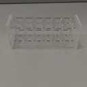Cinnvoice 2 Pcs Acrylic Test Tube Holder Test Tube Rack 12 Sockets 18.7 mm Lab Vial Stand Clear for 15-18ml Centrifuge Tubes Syringe Holder, Not Include Tubes