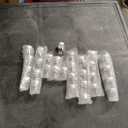 30PCS 5ML Tiny Jars Mini Cute Clear Glass Bottles Vials Message Bottle Empty Sample Storage Containers with Aluminum Screw Caps for Samples or Art Crafts 22mm x 30mm