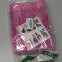 Jumbo Hair Curlers Rollers, 12Pcs 60mm Jumbo Hair Roller Curlers Self Grip Holding Rollers with 12Pcs Hair Clips for Long Straight Thick Hair (Rose Red)