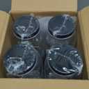 novelinks 32 oz Mason Jars with Plastic Lids, 8 Pack Large Plastic Salad Jars with Lids 32oz, Reusable Spice Containers & Kitchen Jars for Pantry Organization (8 Pack,Black)