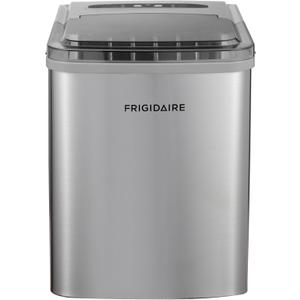 Frigidaire Portable Countertop Ice Maker, Stainless Steel, 26 lbs per Day, Self-Cleaning, Digital LED Control, 2.1 Qt Tank