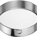 uxcell 304 Stainless Steel Flour Sifter, 8Inch 40 Mesh Round Sifter Flour Sieve Mini Fine Mesh for Baking Cake Bread, Silver