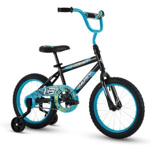 Huffy Upshot 16 Inch Boy's Bike for Kids, Removable Training Wheels, BMX Design, Designed for Growth, Durable Construction, EZ Build Assembly